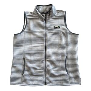 L.L.Bean Women's Airlight Vest Gray Reg XL Full Zip Vest Outdoor
